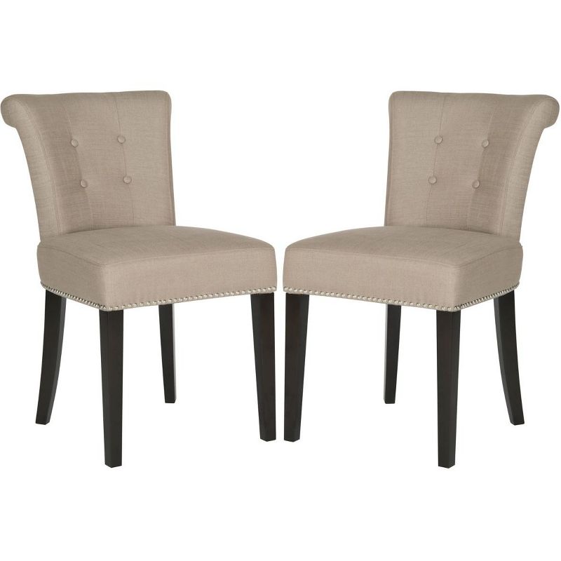Sinclair 21''H Ring Chair (Set of 2) with Silver Nail Heads  - Safavieh, 1 of 7