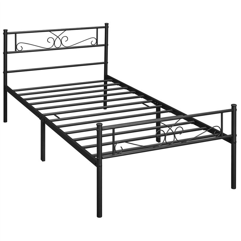 Yaheetech Metal-Framed Platform Bed with Headboard and Footboard, 1 of 7