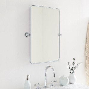 TEHOME Woodvale Rectangular Metal Framed Wall Mounted Bathroom Vanity Mirror - 1 of 4