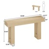63-Inch Farmhouse Entryway Table for Entrance, Hallway, Living Room - 2 of 4