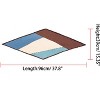 Allegra K Women's Pleated Contrast Color Block Rhombus Neck Scarf Neckerchief Bandana - 3 of 4