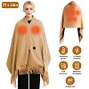 77x24in USB Heated Shawl with Teasel – Wearable Heating Blanket ...