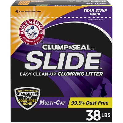 Arm & Hammer Slide Easy Clean-Up Multi-Cat Clumping Cat Litter - 38lbs