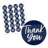 Big Dot of Happiness Navy Blue Elegantly Simple - Guest Party Favors Circle Sticker Labels - 24 Count - image 2 of 4