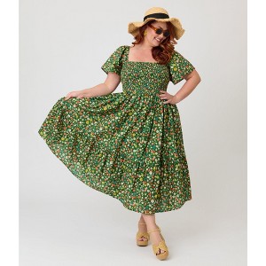 target green midi dress Green Midi Dresses
