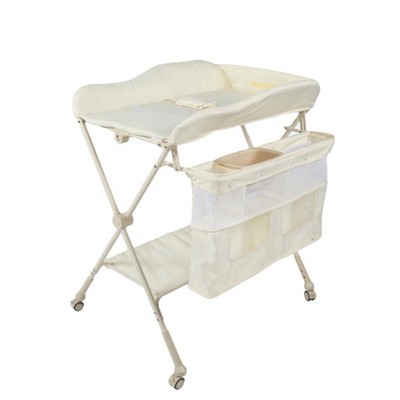 Baby Changing Table With Storage Basket Kids Changing Table