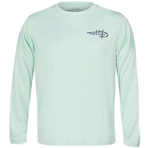 Reel Life Color Splash Sail UV Long Sleeve Performance T-Shirt - Misty Jade - 1 of 2
