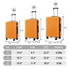 20"/24"/28" 3 pcs/set in ABS Spinner Wheel Luggage, Carry on Suitcase, Durable & Waterproof, Matching Color, TSA Combination Lock - 2 of 4