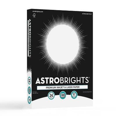 8.5x11 300-sheet Premium Inkjet & Laser Printer Paper White -  Astrobrights : Target