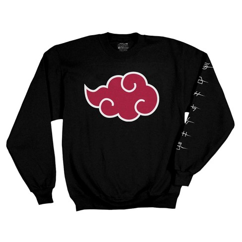 Ripple Junction x Naruto Shippuden Men's Sweatshirt Anime Akatsuki Cloud with Anti-Village Symbols - image 1 of 4