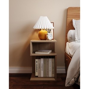 Tree City 20'' S-Shaped End Table and Bookcase With Open Storage Shelves - 1 of 4