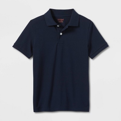 Boys' Short Sleeve Uniform Polo Shirt - Cat & Jack™ Blue