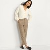 Lands' End Women's High Rise Brushed Flannel Tapered Ankle Pants - 4 of 4