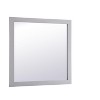 Elegant Lighting Aqua square vanity mirror 36 inch in Grey - 2 of 4