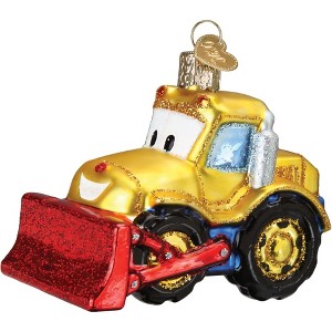 Old World Christmas Blown Glass Ornament for Christmas Tree, Bright-Eyed Bulldozer - 1 of 4