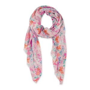 Design Imports Flora Scarf - Orange - 1 of 4