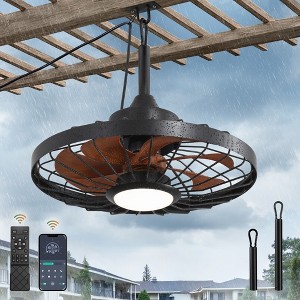 Arceso 20" Waterproof Outdoor Ceiling Fan with Light, APP/Remote Control, 6 Speeds, for Patio & Gazebo - 1 of 1