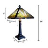 Chloe Lighting Mission 2 Light Table Lamp 14 Shade - 2 of 2