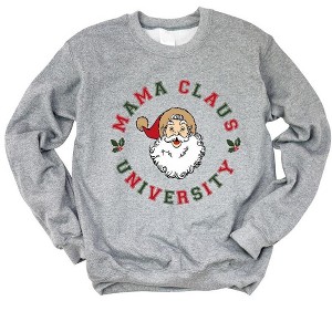 Simply Sage Market Women's Graphic Sweatshirt Mama Claus Circle - 1 of 4