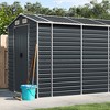 vidaXL Garden Shed Anthracite Galvanized steel Large Garden Shed - 2 of 4