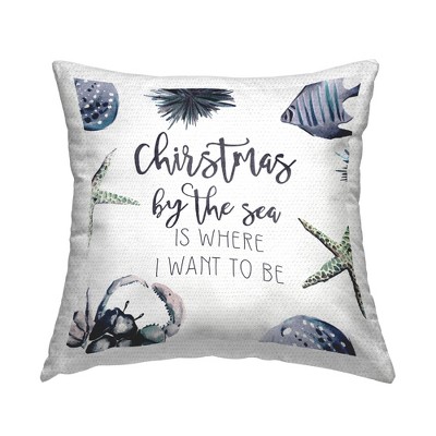 Stupell Industries Christmas By The Sea Coastal Holiday