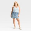 Women's Low-Rise Zip-Front Denim Mini Skort - Wild Fable™ - 3 of 3