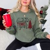 Simply Sage Market Women's Graphic Sweatshirt It's The Most Wonderful Time of The Year Plaid - 2 of 4