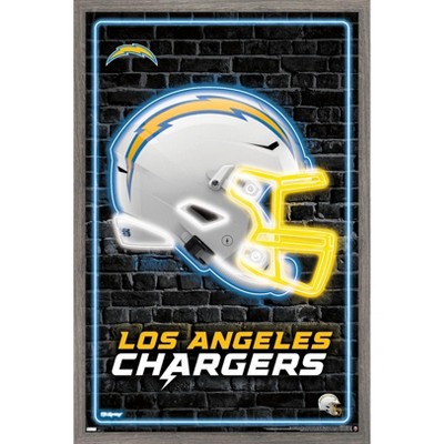 Trends International Nfl Los Angeles Chargers - Justin Herbert 22 Framed  Wall Poster Prints : Target