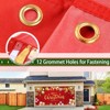 7x16ft Christmas Garage Door Banner - Weather-Resistant Vinyl Holiday Banner for Outdoor Indoor Decor, Home, Church & Party (Blue) - 3 of 4
