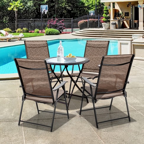 Outdoor folding best sale chairs at walmart