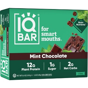 IQBAR Mint Chocolate Protein Bars - 6.4oz/4ct - 1 of 4