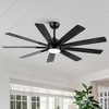 YUHAO 84 in. Indoor Industrial Aluminum Blades Reversible DC Motor Ceiling Fan with Light and Remote Control - 2 of 4