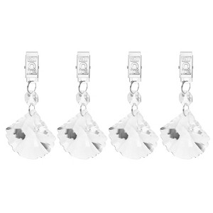 Unique Bargains Metal Outdoor Garden Decorative Tablecloth Weight Clips 4 Pcs - 1 of 4