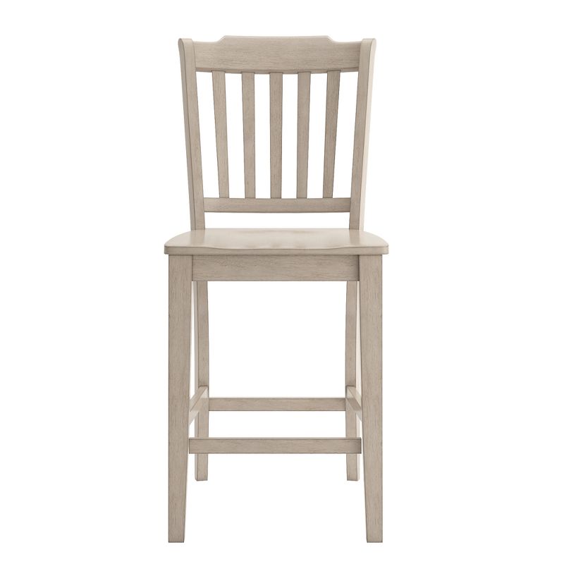 Set of 2 24" South Hill Slat Back Wood Counter Height Chair - Inspire Q, 3 of 9