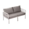 CAVINAS Patio Conversation Sets, Modern Patio Sectional Furniture Set, Outdoor Couch Set with Square Coffee Table for Balcony - 4 of 4
