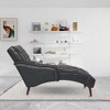 NicBex Modern Tufted Armless  Chaise Lounge Chair with Nailhead Design,Comfy Upholstered Accent Chair for Bedroom,Living Room,Office - 2 of 4