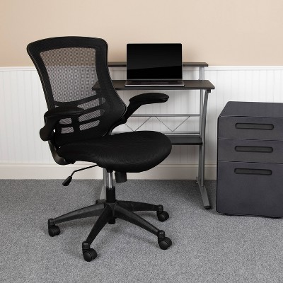 Swivel Task Chair with Mesh Padded Seat Black - Flash Furniture