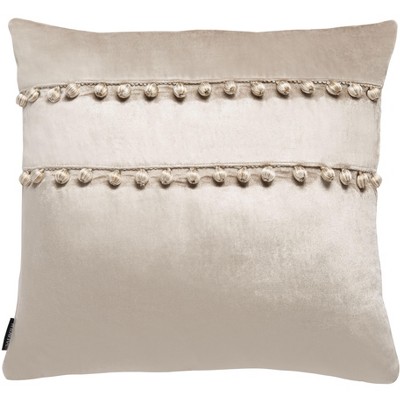 Sazzle Pillow - Taupe - 16" X 16" - Safavieh