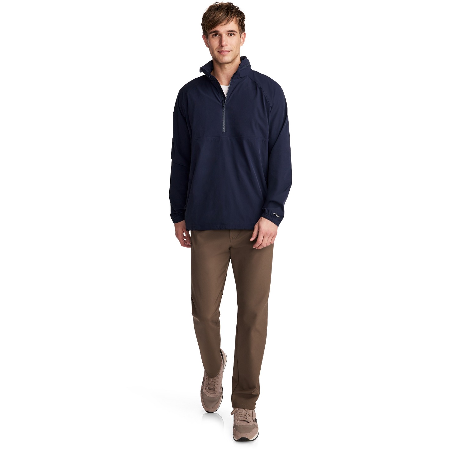 Мужская куртка Jockey 1876 Collection 1/2 Zip Windbreaker M Blue, цвет: Синий — фото 3