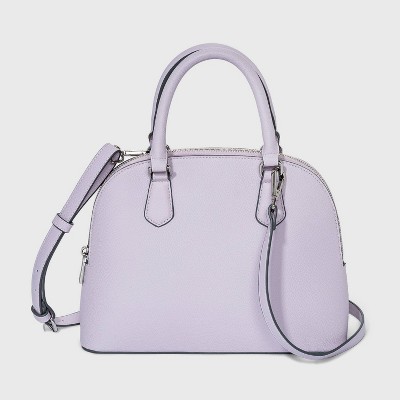 Zip Closure Satchel Handbag - A New Day™ Lilac
