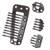 Unique Bargains 10-Teeth Snap Wig Hair Clips 20 Pcs - 2 of 4
