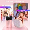Swtroom Kids Karaoke Machine with 2 Wireless Microphones – Portable Bluetooth Speaker for Singing & Play – Gift for Girls & Boys Ages 3-12 (Pink) - 3 of 4