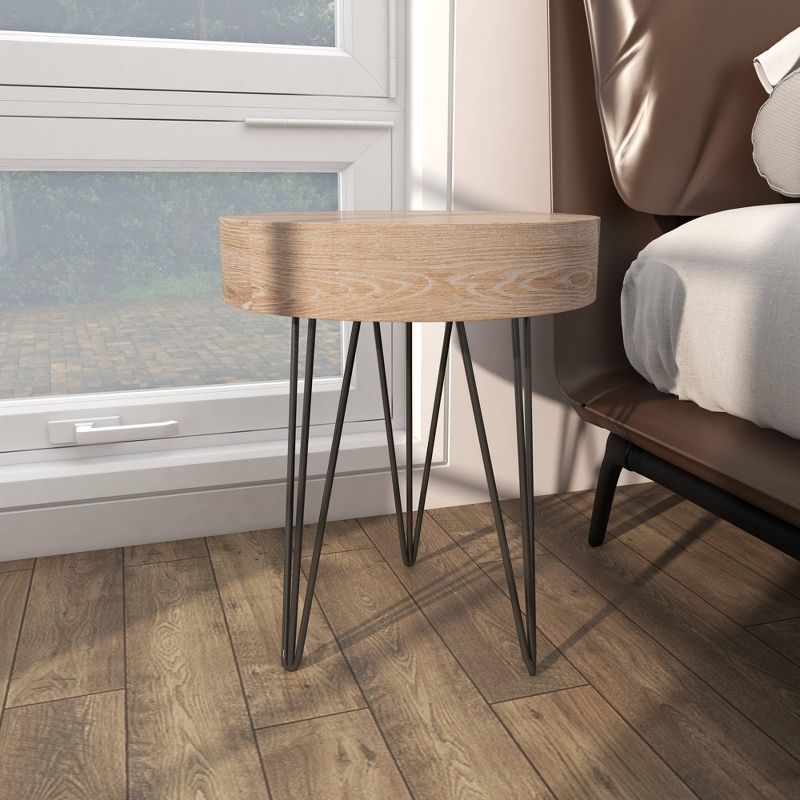 Modern Wood and Metal Accent Table Brown - Olivia &#38; May, 6 of 15