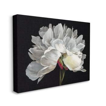 Stupell Industries Minimal White Flower Petal Detail Floral Design