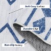 Modern Geometric Rug Thin Low Pile Carpet, Non Slip Washable Indoor Mat with Stain Resistant Backing & Reinforced Edges - 4 of 4
