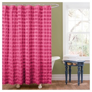 Emma Shower Curtain Pink - Lush Décor