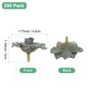 Unique Bargains Silk Rose Artificial Flower Heads - 3 of 4