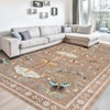 Insect Washable Soft Area Rugs for Living Room Bedroom Dining Room Stain Resistant Ultra-Thin Non Slip Rug Large Carpet for Office Nursery Bedroom - 2 of 4