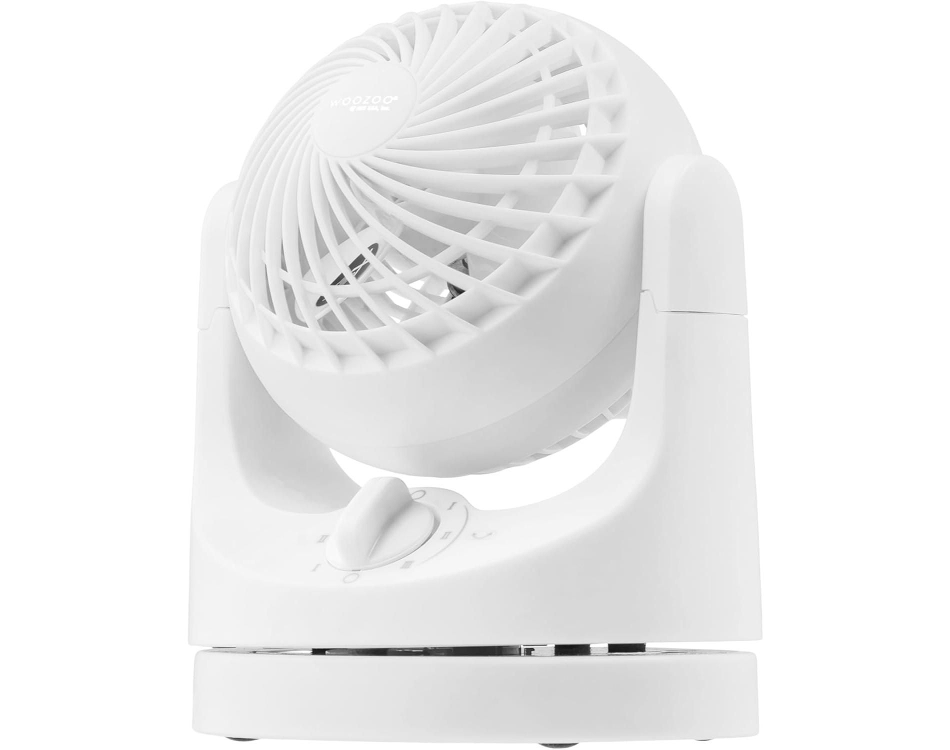 IRIS WOOZOO Fan, Small Oscillating Desk Fan, Table Air Circulator, 3 Speeds, 32ft Max Air Distance, Mini Fan 8 In
