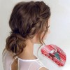 Unique Bargains Christmas Hair Clips Semicircle Elder for Christmas 3.35"x1.77"x1.77" Red Green 1 Pc - image 2 of 4